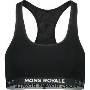 Sportovní podprsenka Mons Royale Sierra Sports Bra Velikost podprsenky: S / Barva: černá