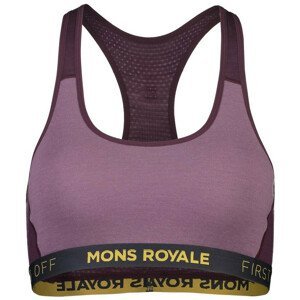 Sportovní podprsenka Mons Royale Sierra Sports Bra Velikost podprsenky: XS / Barva: fialová
