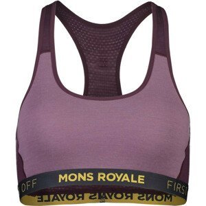 Sportovní podprsenka Mons Royale Sierra Sports Bra Velikost podprsenky: M / Barva: fialová
