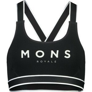 Sportovní podprsenka Mons Royale Stella X-Back Bra Velikost podprsenky: M / Barva: černá