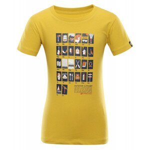 Dětské triko Alpine Pro Epono Dětská velikost: 104-110 / Barva: žlutá