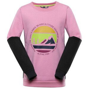 Dětská mikina Alpine Pro Rondo Dětská velikost: 92-98 / Barva: růžová