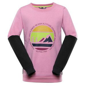 Dětská mikina Alpine Pro Rondo Dětská velikost: 104-110 / Barva: růžová