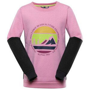 Dětská mikina Alpine Pro Rondo Dětská velikost: 140-146 / Barva: růžová