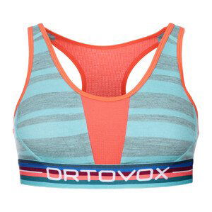 Sportovní podprsenka Ortovox 185 Rock'N'Wool Sport Top Velikost: L / Barva: světle modrá