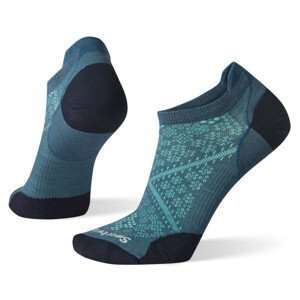 Dámské ponožky Smartwool W Performance Run Zero Cushion Low Ankle Velikost ponožek: 34-37 / Barva: tyrkysová/modrá