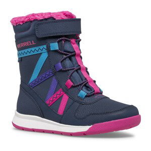 Dětské zimní boty Merrell Snow Crush 2.0 Wtpf Velikost bot (EU): 31 / Barva: modrá/růžová