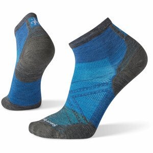 Cyklistické ponožky Smartwool Performance Cycle Zero Cushion Pattern Ankle Velikost ponožek: 38-41 / Barva: modrá