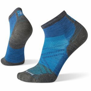 Cyklistické ponožky Smartwool Performance Cycle Zero Cushion Pattern Ankle Velikost ponožek: 46-49 / Barva: modrá