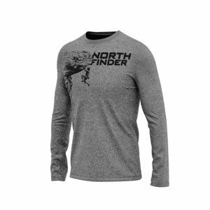 Pánské triko Northfinder Abdiel Velikost: M / Barva: šedá