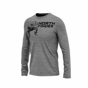 Pánské triko Northfinder Abdiel Velikost: L / Barva: šedá