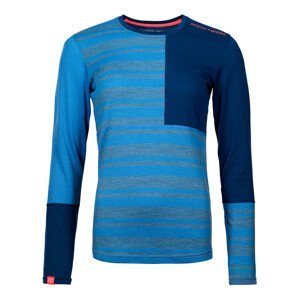 Dámské funkční triko Ortovox W's 185 Rock'N'Wool Long Sleeve Velikost: S / Barva: modrá