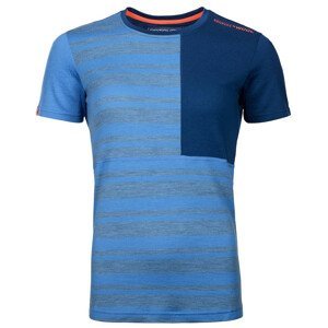 Dámské funkční triko Ortovox W's 185 Rock'N'Wool Short Sleeve Velikost: S / Barva: modrá