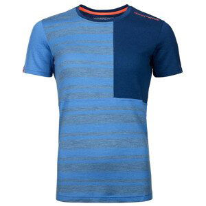 Dámské funkční triko Ortovox W's 185 Rock'N'Wool Short Sleeve Velikost: L / Barva: modrá