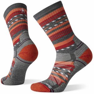 Dámské ponožky Smartwool W Performance Hike Light Cshn Margrt Crw Velikost ponožek: 34-37 / Barva: šedá/červená
