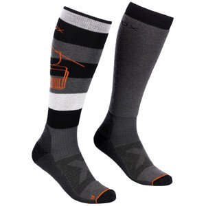 Pánské podkolenky Ortovox Free Ride Long Socks Velikost ponožek: 39-41 / Barva: černá