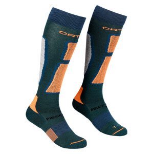 Pánské podkolenky Ortovox Ski Rock'N'Wool Long Socks Velikost ponožek: 39-41 / Barva: zelená