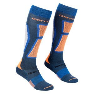Pánské podkolenky Ortovox Ski Rock'N'Wool Long Socks Velikost ponožek: 42-44 / Barva: modrá