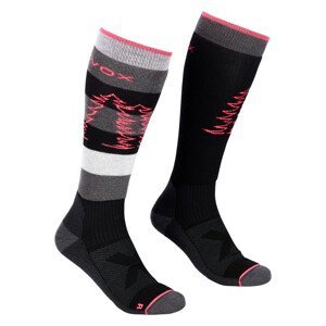 Dámské ponožky Ortovox W's Free Ride Long Socks Velikost ponožek: 35-38 / Barva: černá