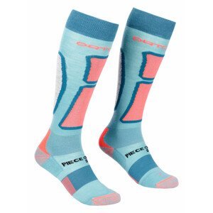 Dámské podkolenky Ortovox W's Ski Rock'N'Wool Long Socks Velikost ponožek: 35-38 / Barva: světle modrá