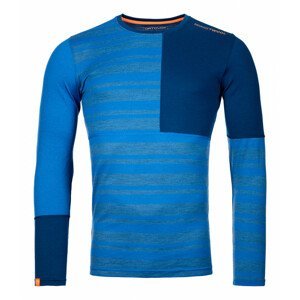 Pánské funčkní triko Ortovox 185 Rock'N'Wool Long Sleeve Velikost: S / Barva: modrá
