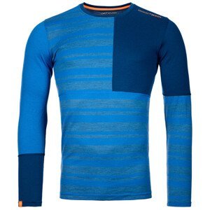Pánské funkční triko Ortovox 185 Rock'N'Wool Long Sleeve Velikost: M / Barva: modrá