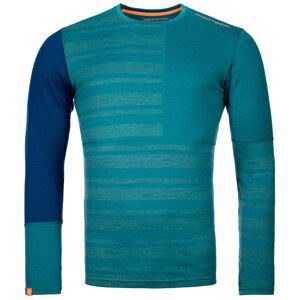 Pánské funkční triko Ortovox 185 Rock'N'Wool Long Sleeve Velikost: M / Barva: oranžová
