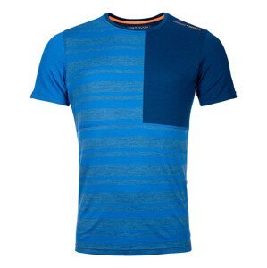 Pánské funčkní triko Ortovox 185 Rock'N'Wool Short Sleeve Velikost: S / Barva: modrá
