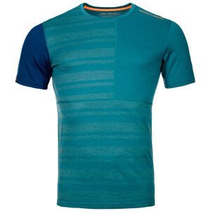 Pánské funčkní triko Ortovox 185 Rock'N'Wool Short Sleeve Velikost: S / Barva: zelená
