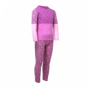 Dětské termoprádlo Unuo Merino termo prádlo Sharp Dětská velikost: 122-128 / Barva: růžová
