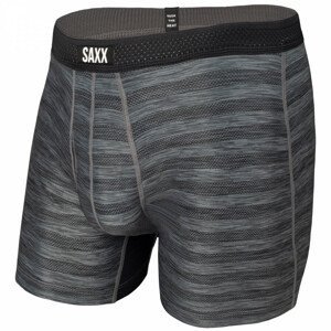 Boxerky Saxx Hot Shot Boxer Brief Fly Velikost: M / Barva: šedá/černá