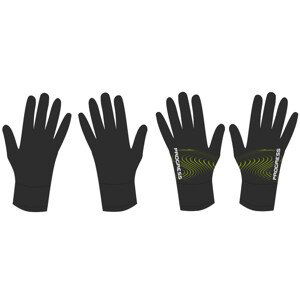 Dětské rukavice Progress DT COOLIO GLOVES 26RZ Velikost rukavic: 5-6 / Barva: černá/zelená