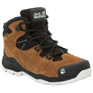 Dětské boty Jack Wolfskin Mtn Attack 3 Lt Texapore Mid K Dětské velikosti bot: 34 / Barva: hnědá