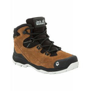 Dětské boty Jack Wolfskin Mtn Attack 3 Lt Texapore Mid K Dětské velikosti bot: 38 / Barva: hnědá