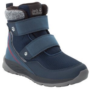 Dětské zimní boty Jack Wolfskin Polar Bear Texapore Mid Vc K Dětské velikosti bot: 35 / Barva: modrá