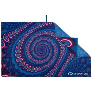 Rychleschnoucí osuška LifeVenture Printed SoftFibre Trek Towel Barva: tmavě fialová/růžová