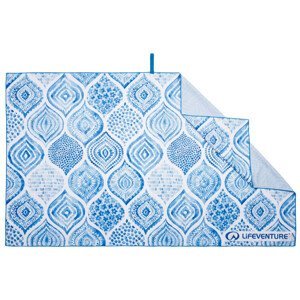 Rychleschnoucí osuška LifeVenture Printed SoftFibre Trek Towel Barva: modrá/šedá