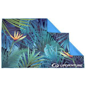 Rychleschnoucí osuška LifeVenture Printed SoftFibre Trek Towel Barva: modrá/zelená