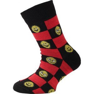 Dětské ponožky Lasting TJE Velikost ponožek: 24-28 / Barva: červená/černá