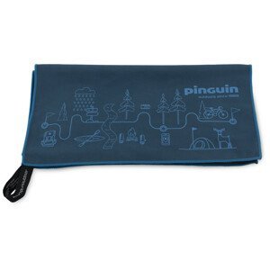 Ručník Pinguin Micro Towel XL 75x150 Map Barva: modrá