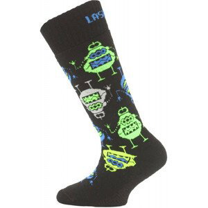 Dětské ponožky Lasting SJE Velikost ponožek: 24-28 / Barva: černá/modrá