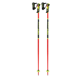 Lyžařské hole Leki WCR Lite SL 3D D0lka holí: 115 cm / Barva: červená/černá/žlutá