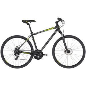 Pánské crossové kolo KELLYS CLIFF 70 28" 7.0  Black Green  XL (23", 185-200 cm)