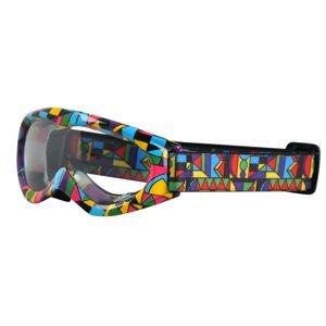 Motokrosové brýle kids W-TEC Spooner s grafikou  barevná grafika