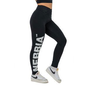 Fitness legíny s vysokým pasem Nebbia GLUTE CHECK 613  Black  S