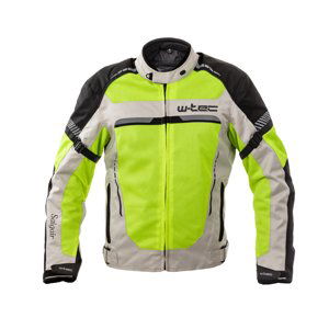 Pánská letní moto bunda W-TEC Saigair  Fluo Yellow-Black  4XL