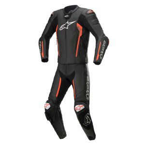 Dvoudílná moto kombinéza Alpinestars Missile 2 černá/červená fluo