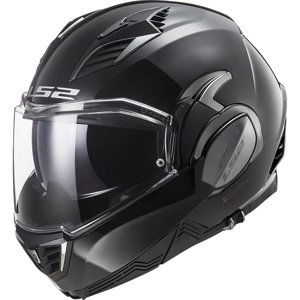 Výklopná moto přilba LS2 FF900 Valiant II Solid P/J  Gloss Black