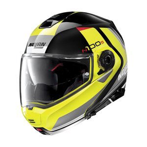 Moto helma Nolan N100-5 Hilltop N-Com P/J  Glossy Black