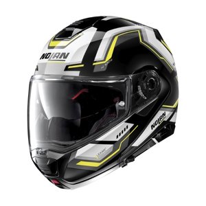 Moto helma Nolan N100-5 Upwind N-Com P/J  Glossy Black  XL (61-62)